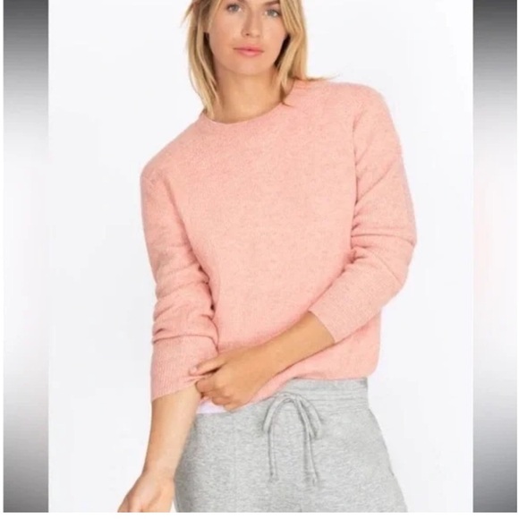 Johnny Was Sweaters - JOHNNY WAS CALME Cashmere Ribbed Pullover Sweater Blush Large
